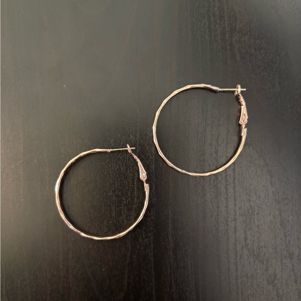 Rose Gold Hoop Earrings